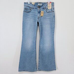Levi's Superlow Flare Jeans Women 32 Light Wash NWT